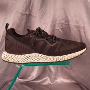 Adidas Men's Black and White Sneakers